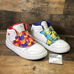 Jordan 1 Sky Mid Court Purple Size 2.5Y - BQ7197-100 Sneakers Shoes